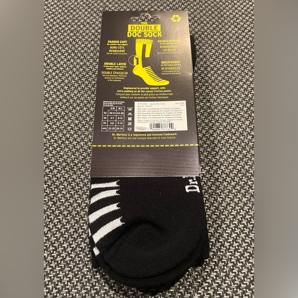 Dr. Martens Double Doc Sock New With Tags - Picture 3 of 5